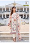 Veloura By Alok Viscose Maslin Printed Dress Material 